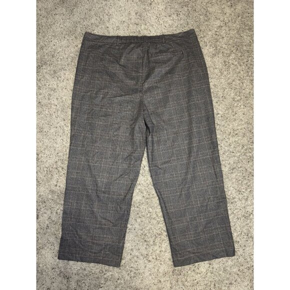 OLD NAVY Taylor High Waist Wide-Leg Pants Trouser Tartan Plaid Brown 3XL 48x30 - Picture 2 of 9